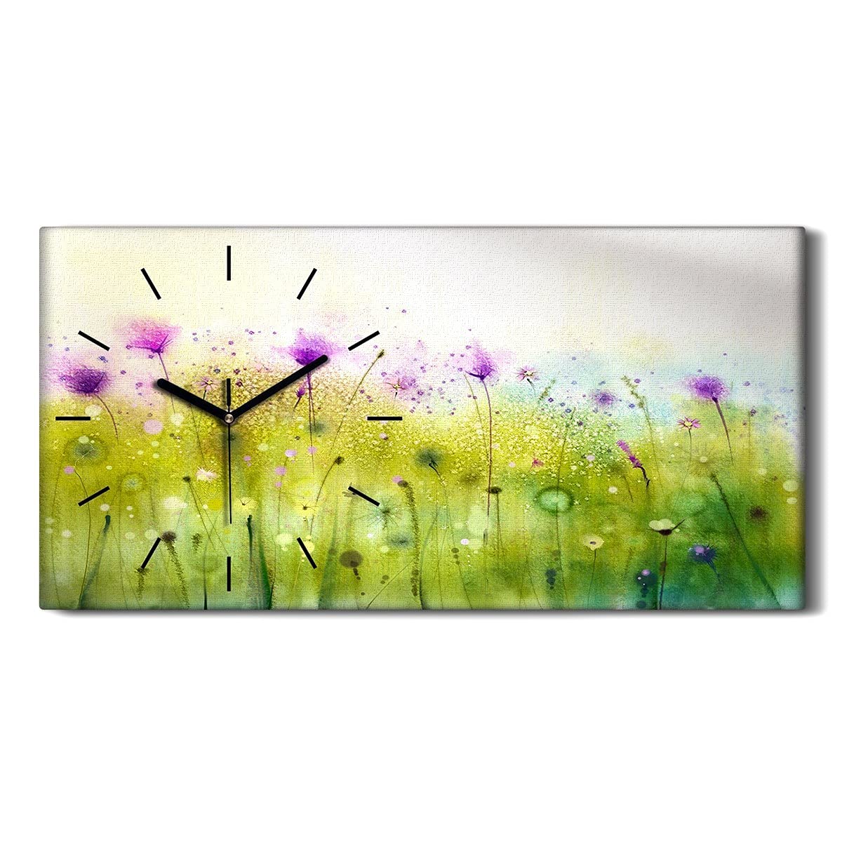 Horloge sur Toile Silencieuse Ne Pas Tic Tac pour Chambre et Salon