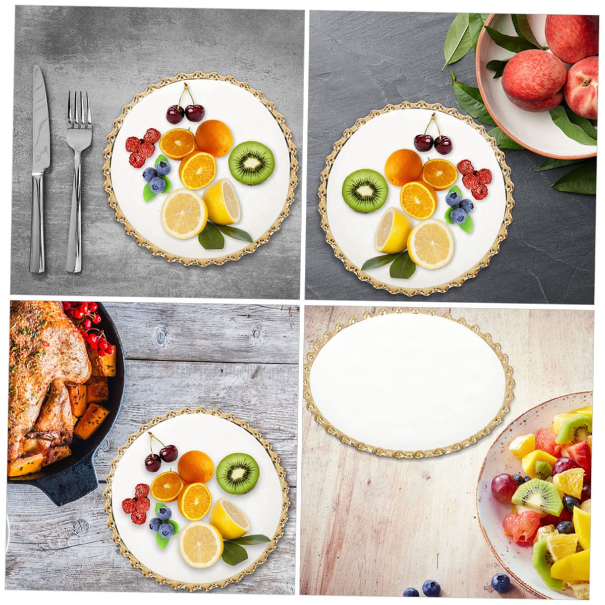 ABOOFAN Piatto Da Dessert in Ceramica - Piatto Da Snack Per Feste Ristoranti E Catering