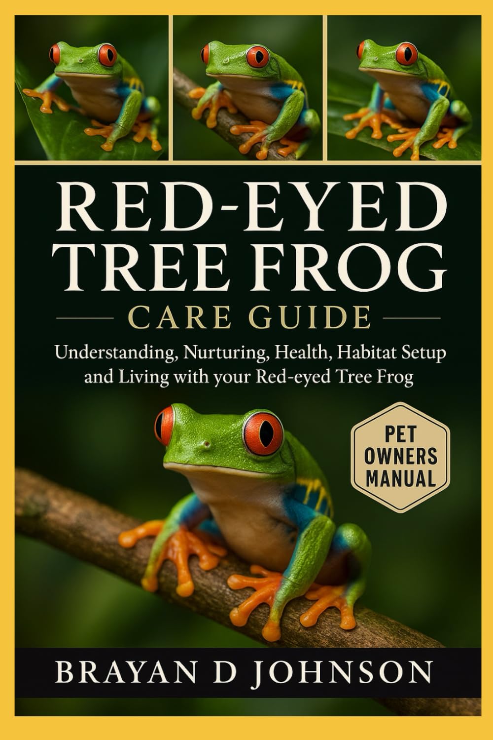 RED-EYED TREE FROG CARE GUIDE: Understanding, Nurturing, Health, Habitat Setup and Living with Your Red-Eyed Tree Frog