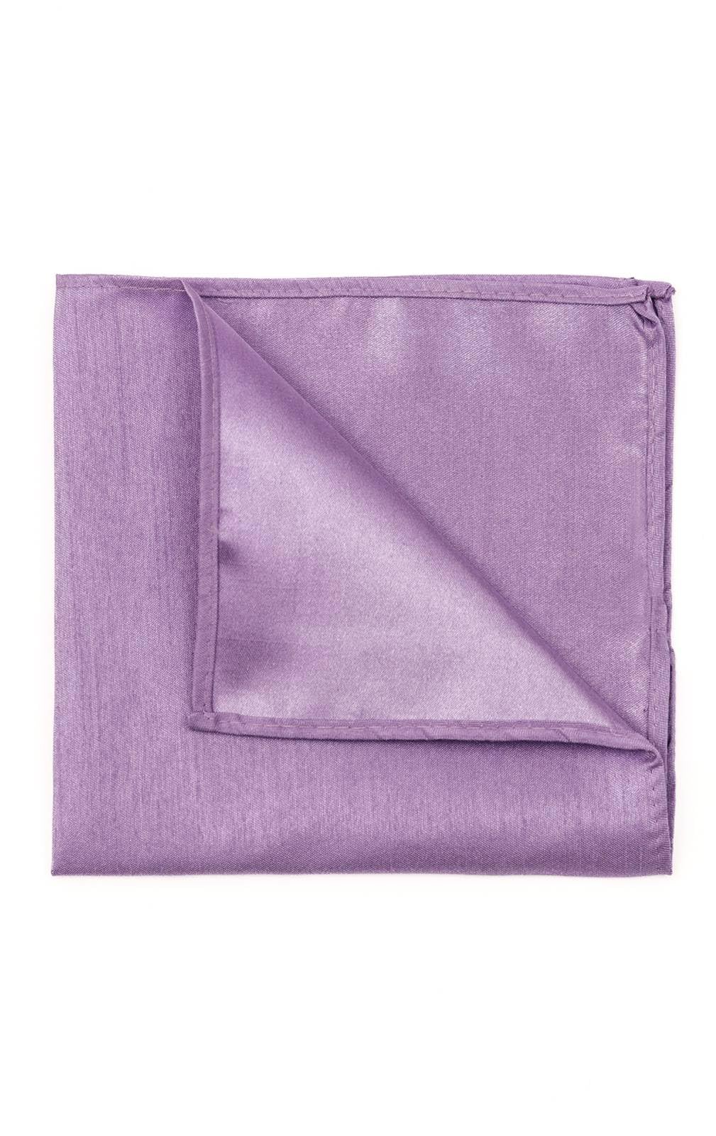 Dobell Men's Lavender Pocket Square Handkerchief Dupion Satin-Feel