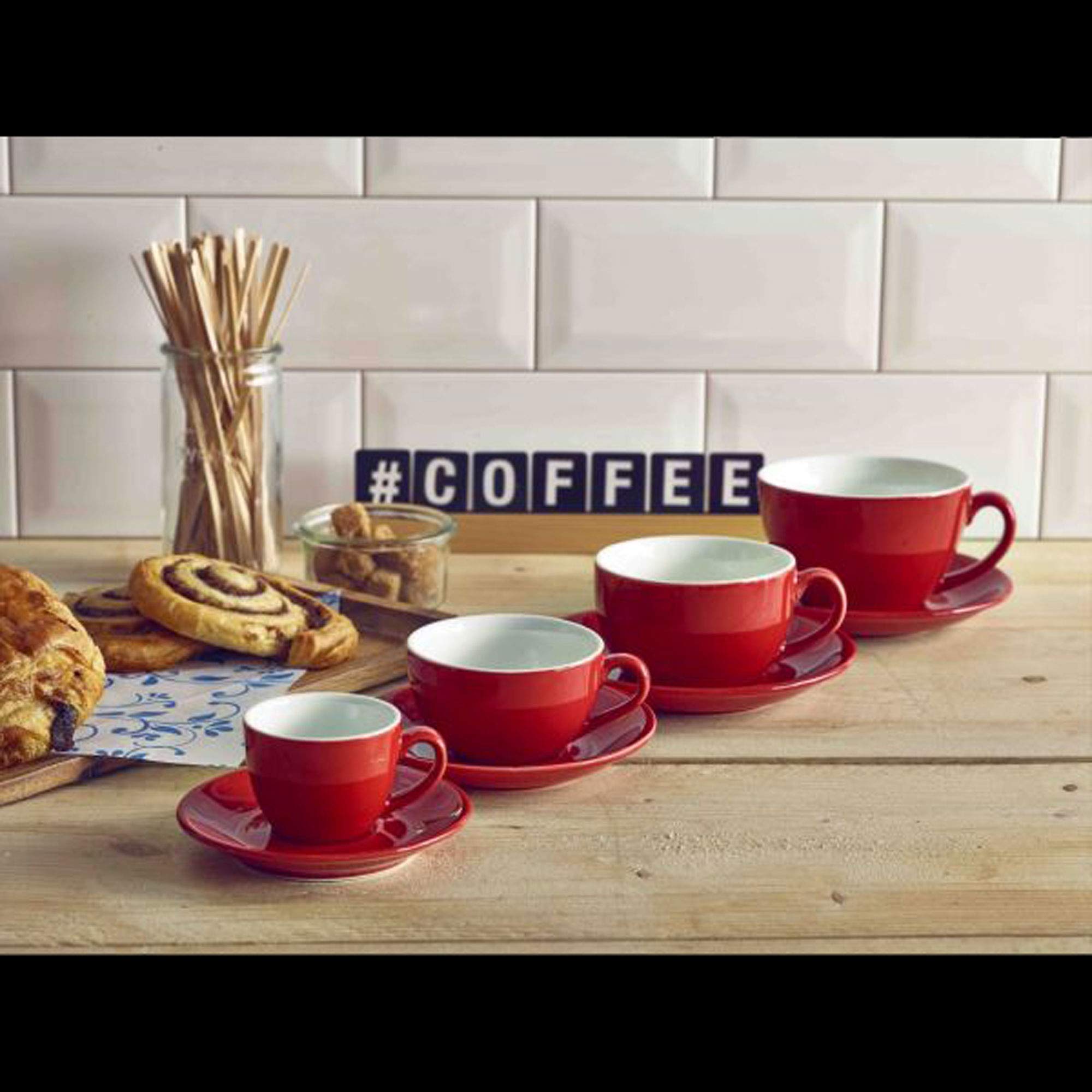 GenWare Porcelain Saucer Red 5inch / 13.5cm, 182113R, Single, 13.5 cm - Image 2