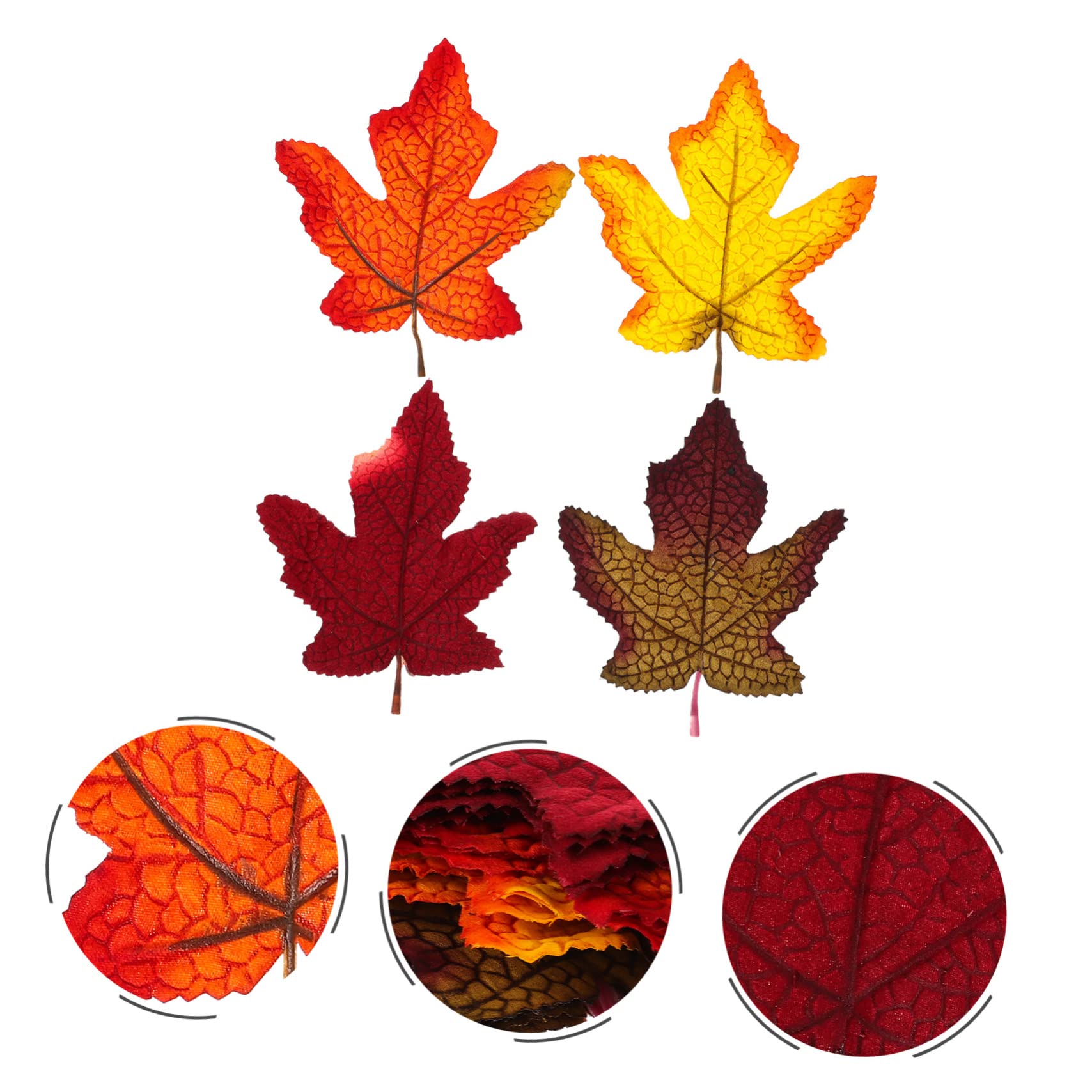 PRETYZOOM 160 STK Simuliertes Ahornblatt Künstliche Herbstblätter Hausdekorationen Für Zu Hause Hochzeitsfeier Ahornblätter Herbstdeko Künstliches Blatt Gefälschte Gartenblätter Seidenblume