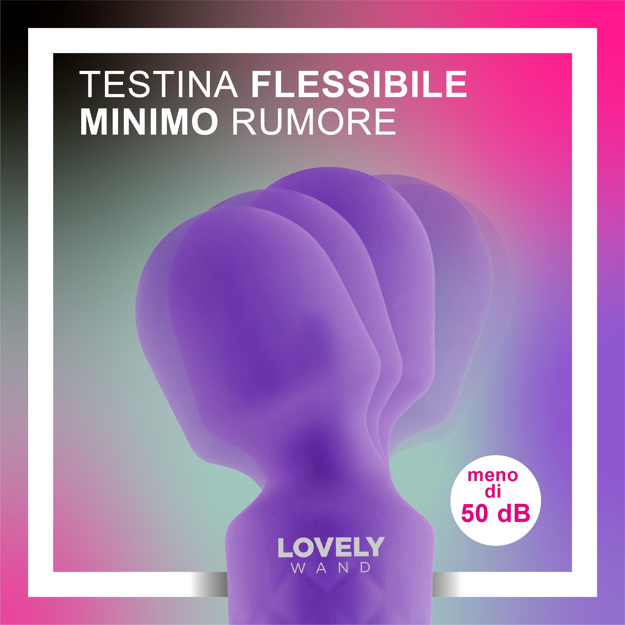 Vibratore Sessuale per Donna - Massaggiante Personale Con 8 Velocità e 20 Modalità - Stimolatore Punto G - Dildo vibrante, Vibratorepunto squirt, Giocattoli Sessuali - Lovely Wand (Viola)