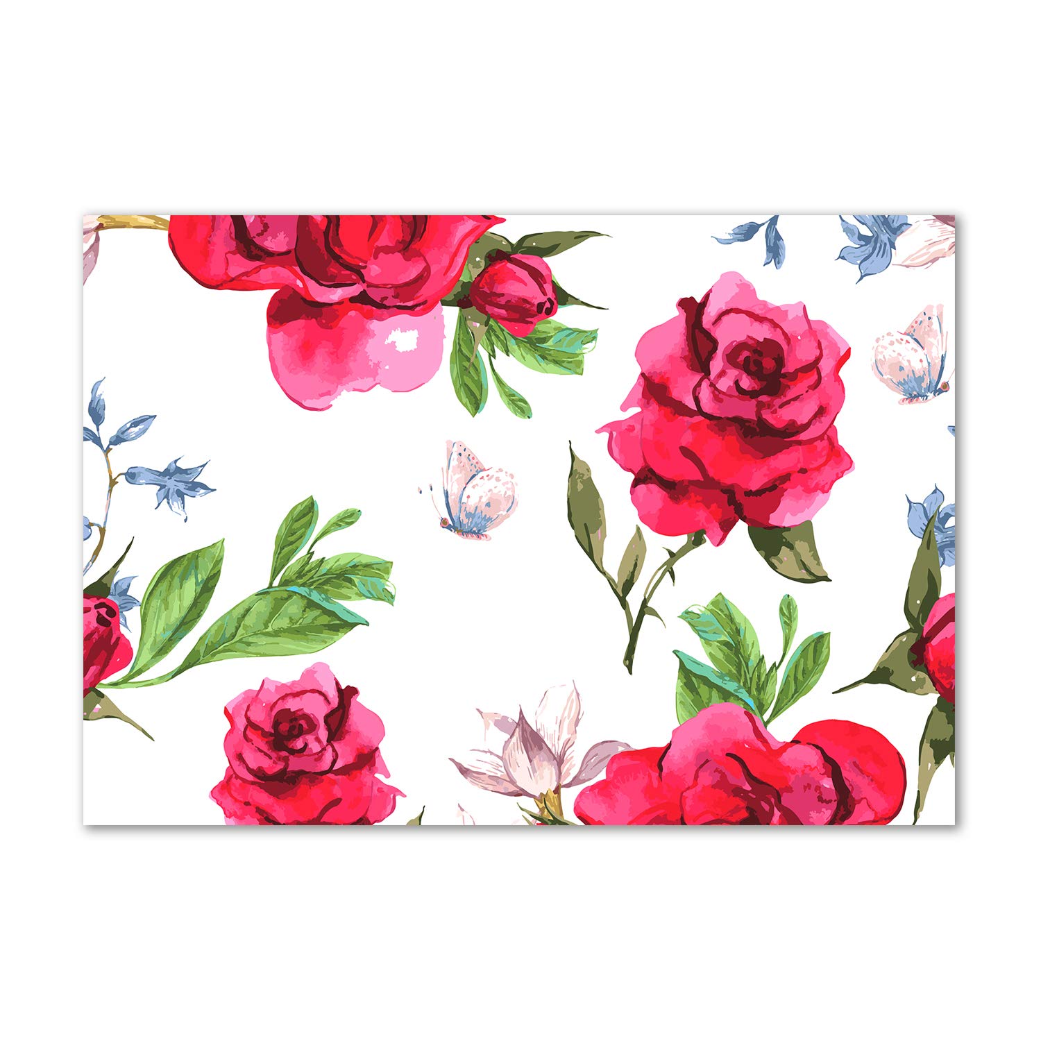 Tableau en verre acrylique Tulup pour sublimer un mur vide sans risque de casse avec les roses