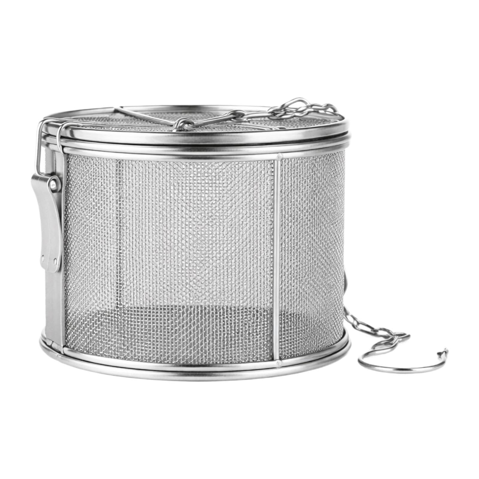 Colcolo Infuseur à thé portable en avec chaînette, panier à épices polyvalent, passoire à assaisonnement, infuseur à thé et épices pour restaurant, Diamètre 12cm