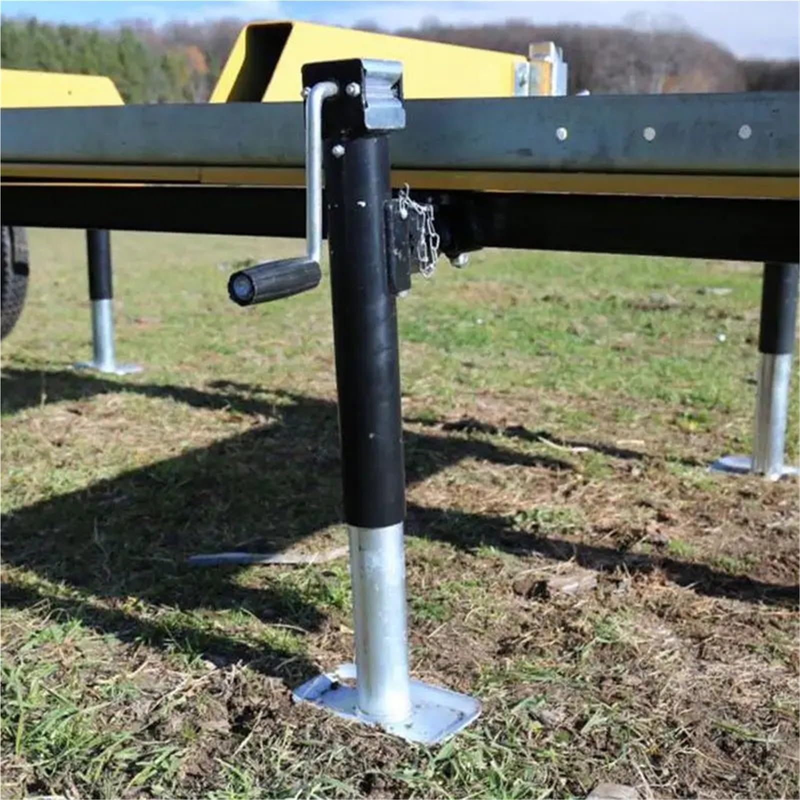 Anhänger Stabilisator RV-Anhängerheber, 2000/5000 Pfund, 10/15 Zoll, Top-Wind, vertikaler Reise-Camper-Wagenheber, höhenverstellbar, RV-Hebeständer, Stützbein für Tragbar(5000Lbs 15 inches)