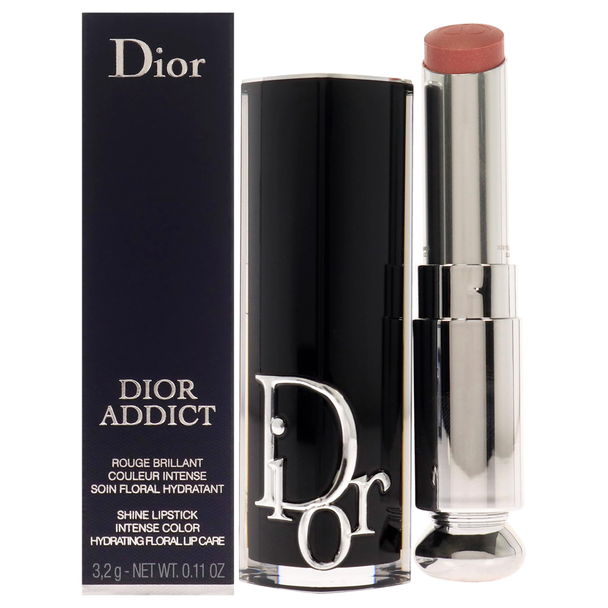 DIOR Addict Shine Lipstick Intense Color Hydrating Floral Lip Care No.329 Tie & Dior (3.2 g)