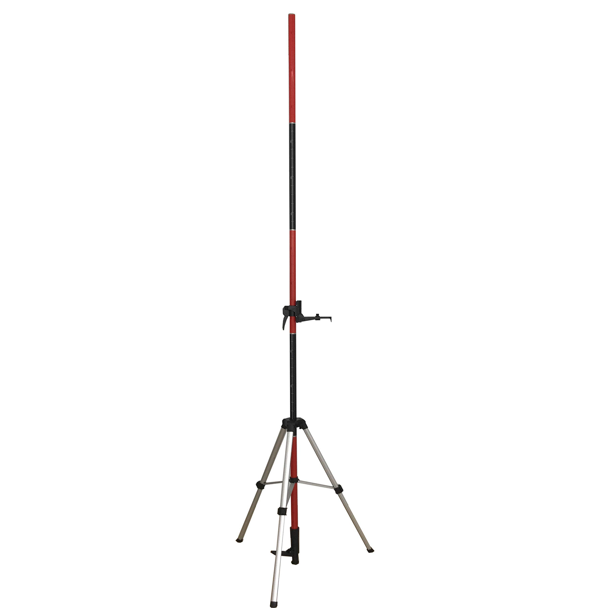 Telescoping Pole, Telescoping Laser Level Support Pole with Tripod and Mount for Lasers Level of Rotary and Line Lasers
