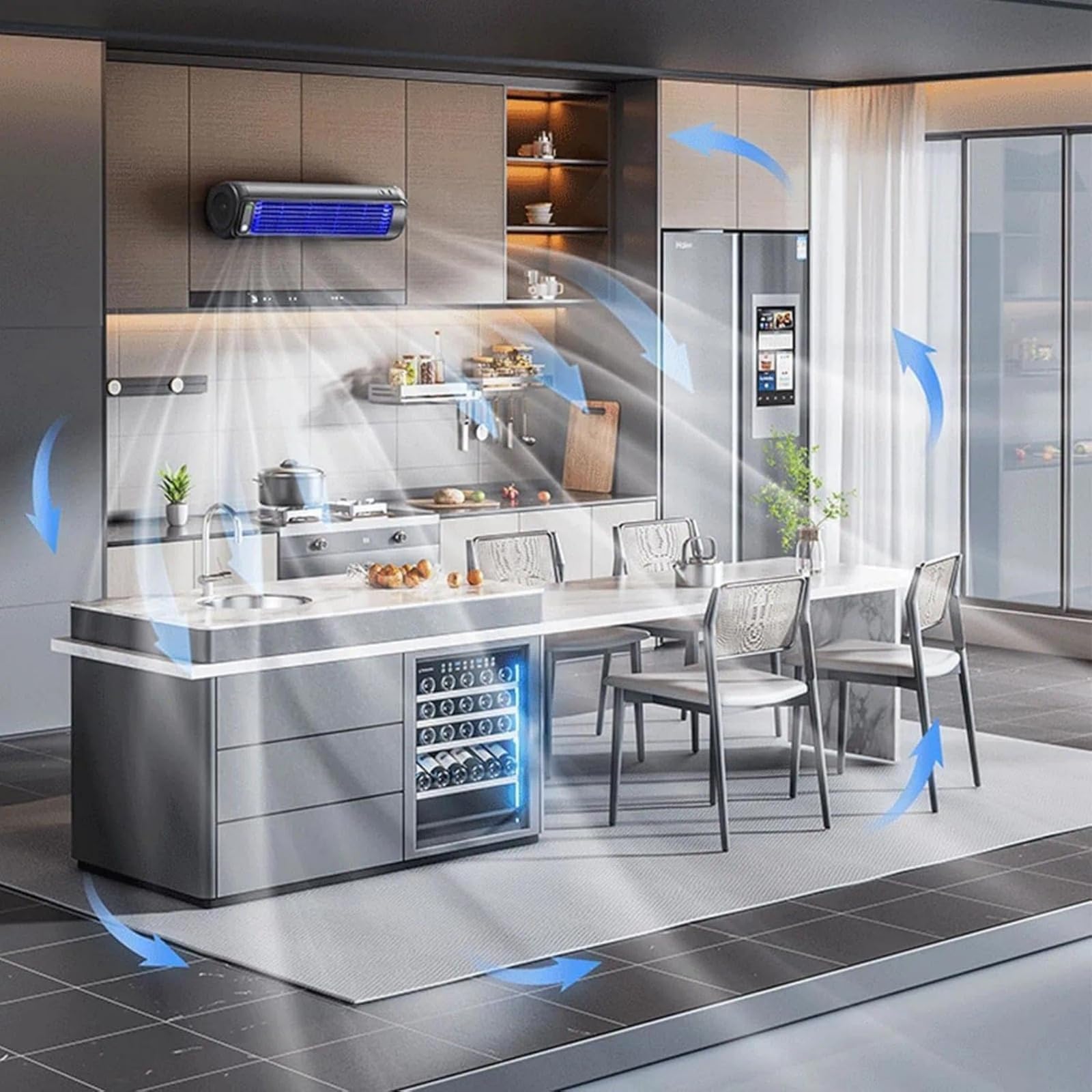 Solyball Cooling Ace Ursprünglich,Tragbare Mini-Klimaanlag | Flügelloser mobiler Luftkühler,wiederaufladbarer leiser Ventilator,für Büro,Küche und Wohnmobil