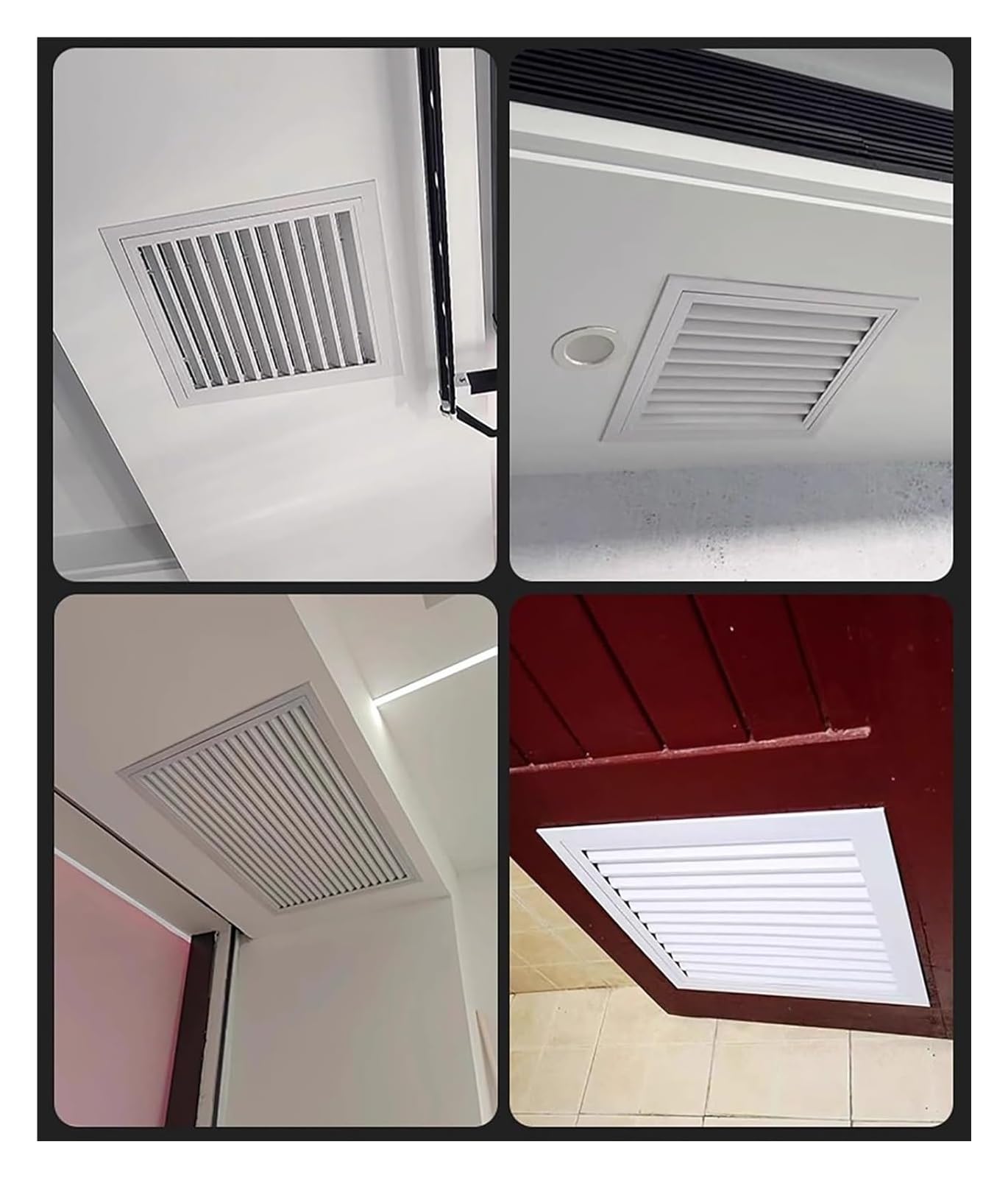 Panel de acceso con rejilla para techo, panel de yeso ventilado para fontanería y acceso eléctrico, múltiple (70 x 55 cm / 28x22in)