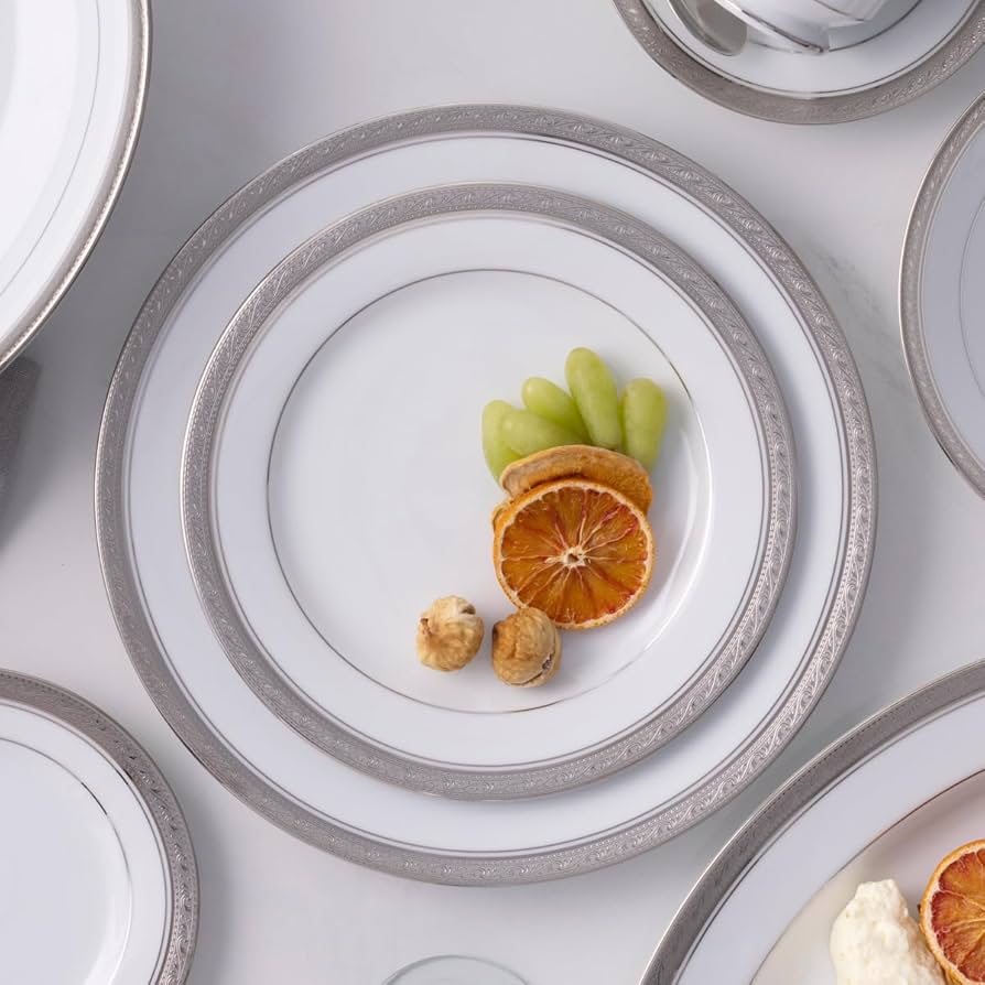 Amazon.com | Noritake Crestwood Platinum 12-Piece Dinneware