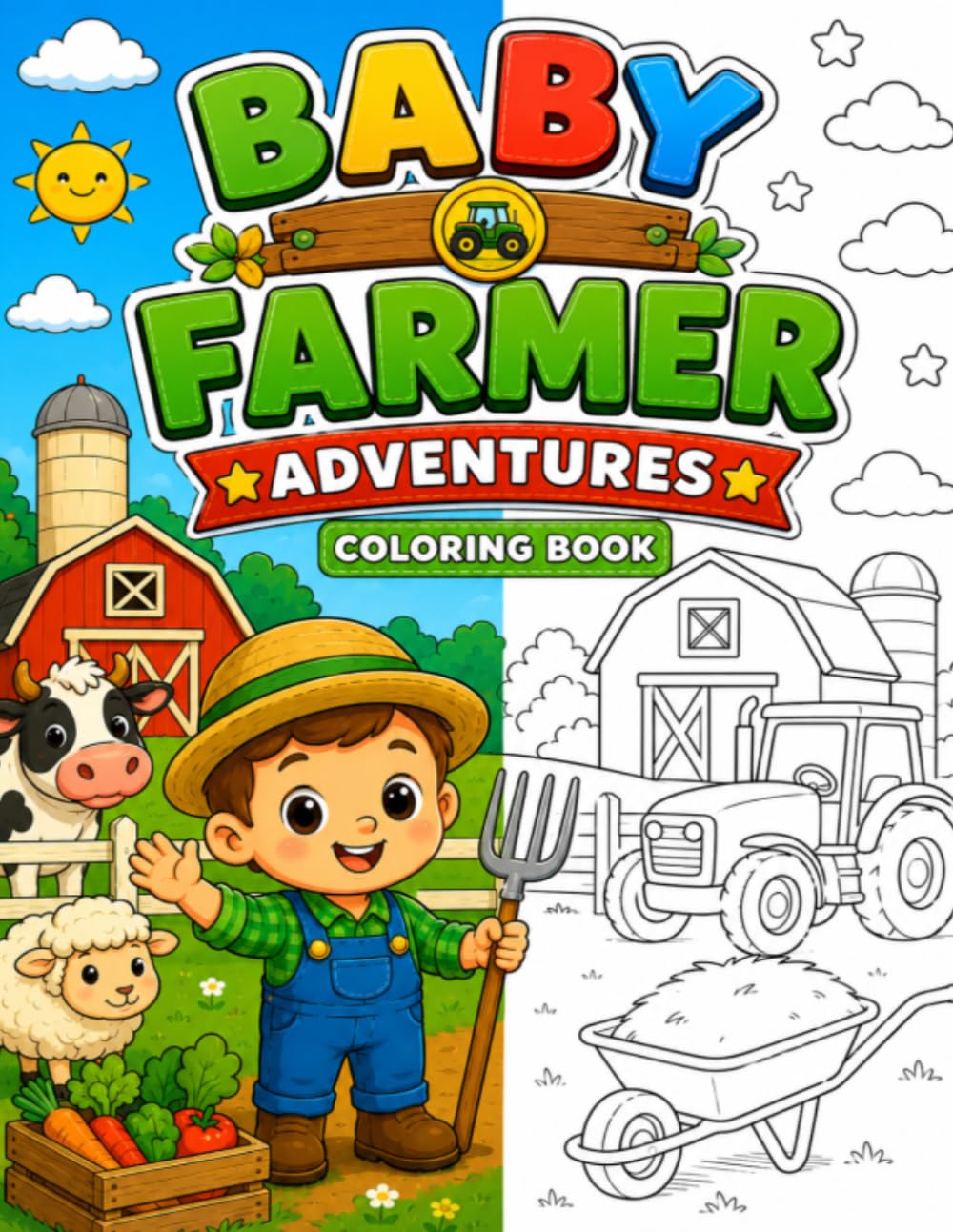 Baby Farmer Adventures: Coloring Book (Little Career Adventures)
