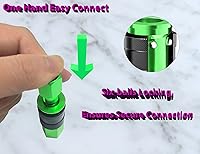 Vista 3 de Accesorios de manguera de aire, kit de acoplador de aire NPT hembra de 1/4 de pulgada, 12 piezas de accesorios de compresor de aire, accesorios