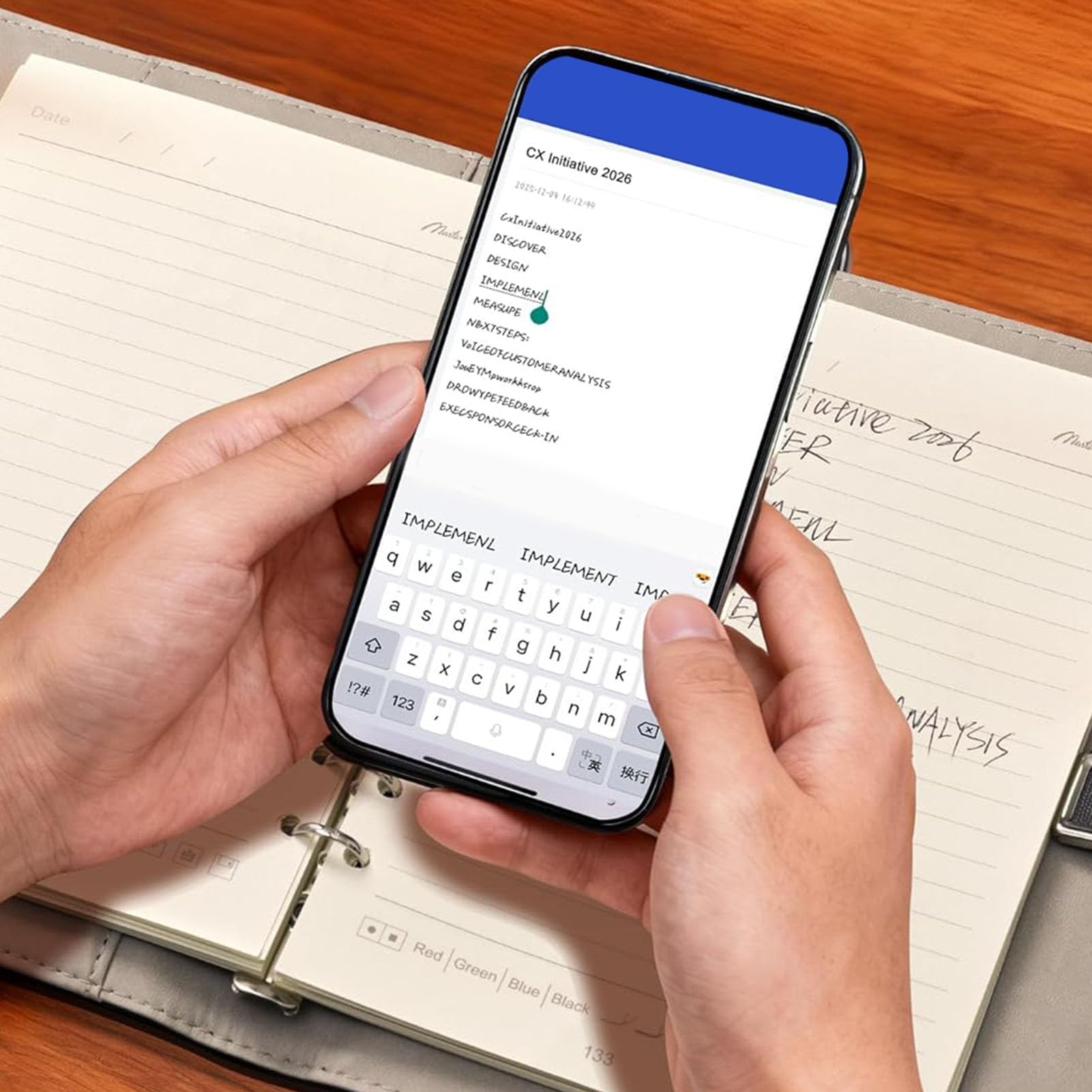 Gugxiom Carnet Numérique de Synchronisation en Temps Réel, Carnet Intelligent avec Stylo Intelligent Numérique avec Synchronisation D'écran Papier, Conversion de Texte OCR pour la Prise