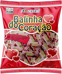Balinha Do Coração Morango 500g Florestal