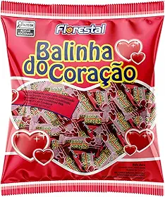 Balinha Do Coração Morango 500g Florestal
