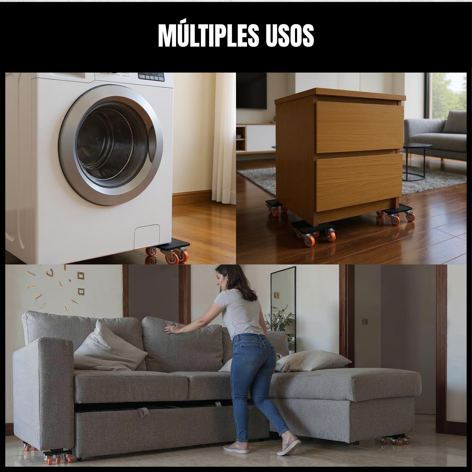 Leve Meuble Lourd, Deplace Meubles Kit, Rouleau De Transport Meubles, Capacité De Charge De 700