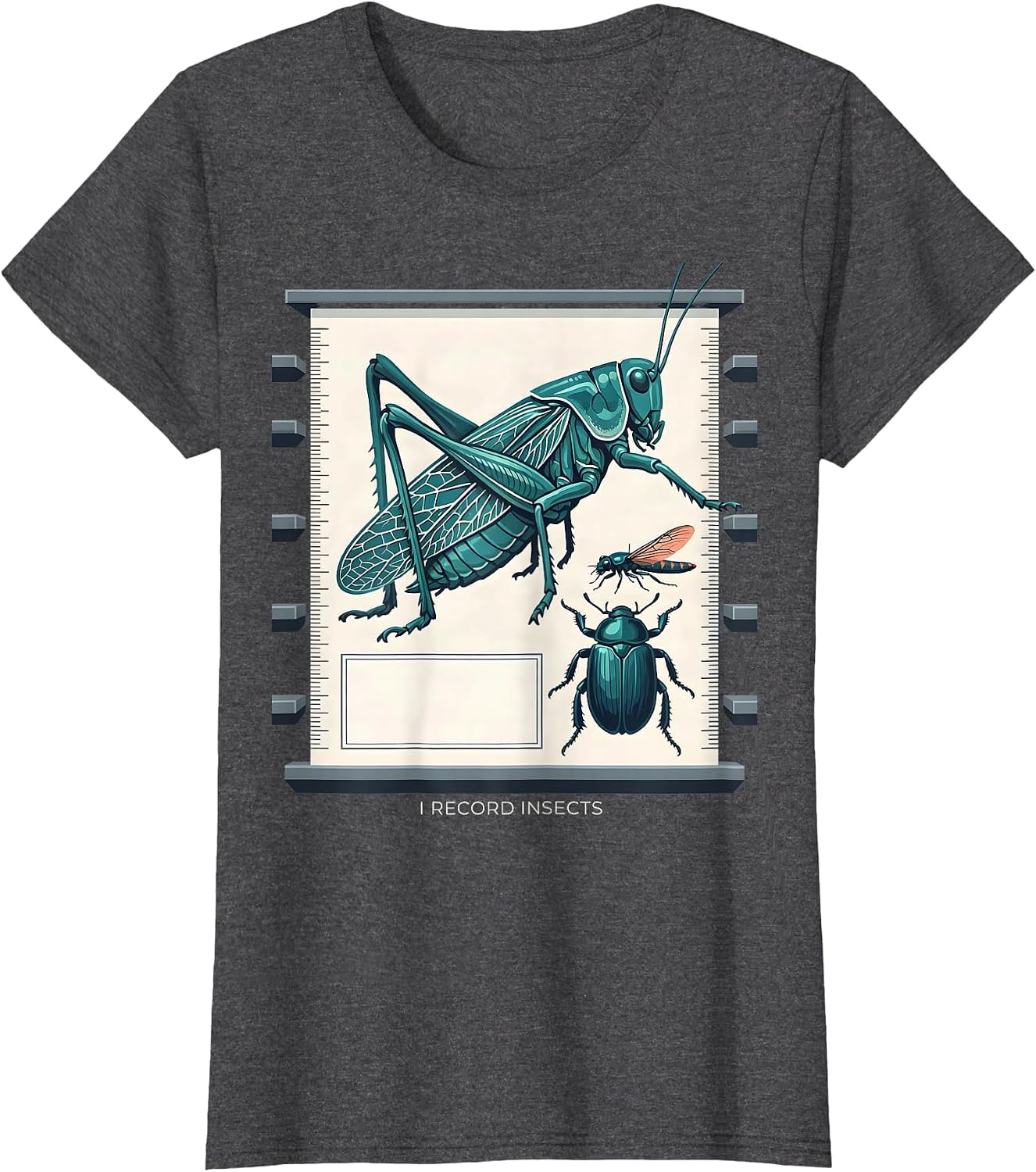 Women's I Record Insects Funny Entomologist Bug Collector Nature T-Shirt image 4