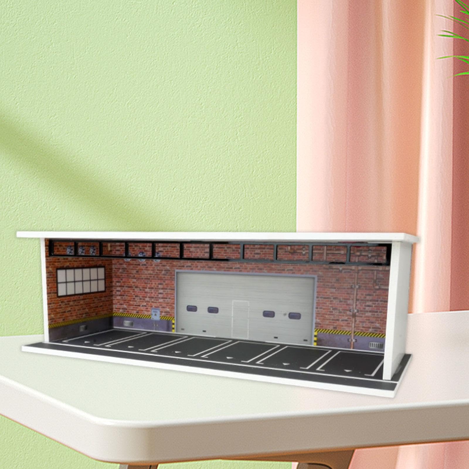 Vetrina/Scatola Portaoggetti per Modellini di Auto in 1:64, Modellini da Garage, Diorami, Oggetti di Scena per Foto, Decorazioni, Articoli, Style a