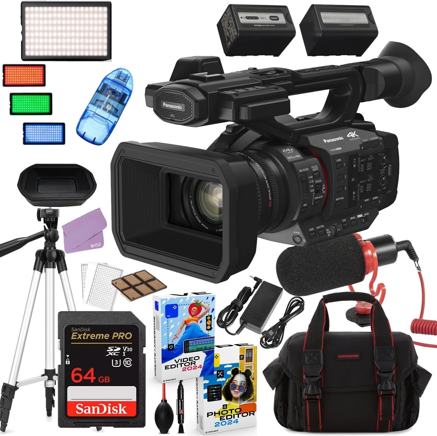 Amazon.com : Panasonic HC-X2 4K Camcorder Bundle + Accessory