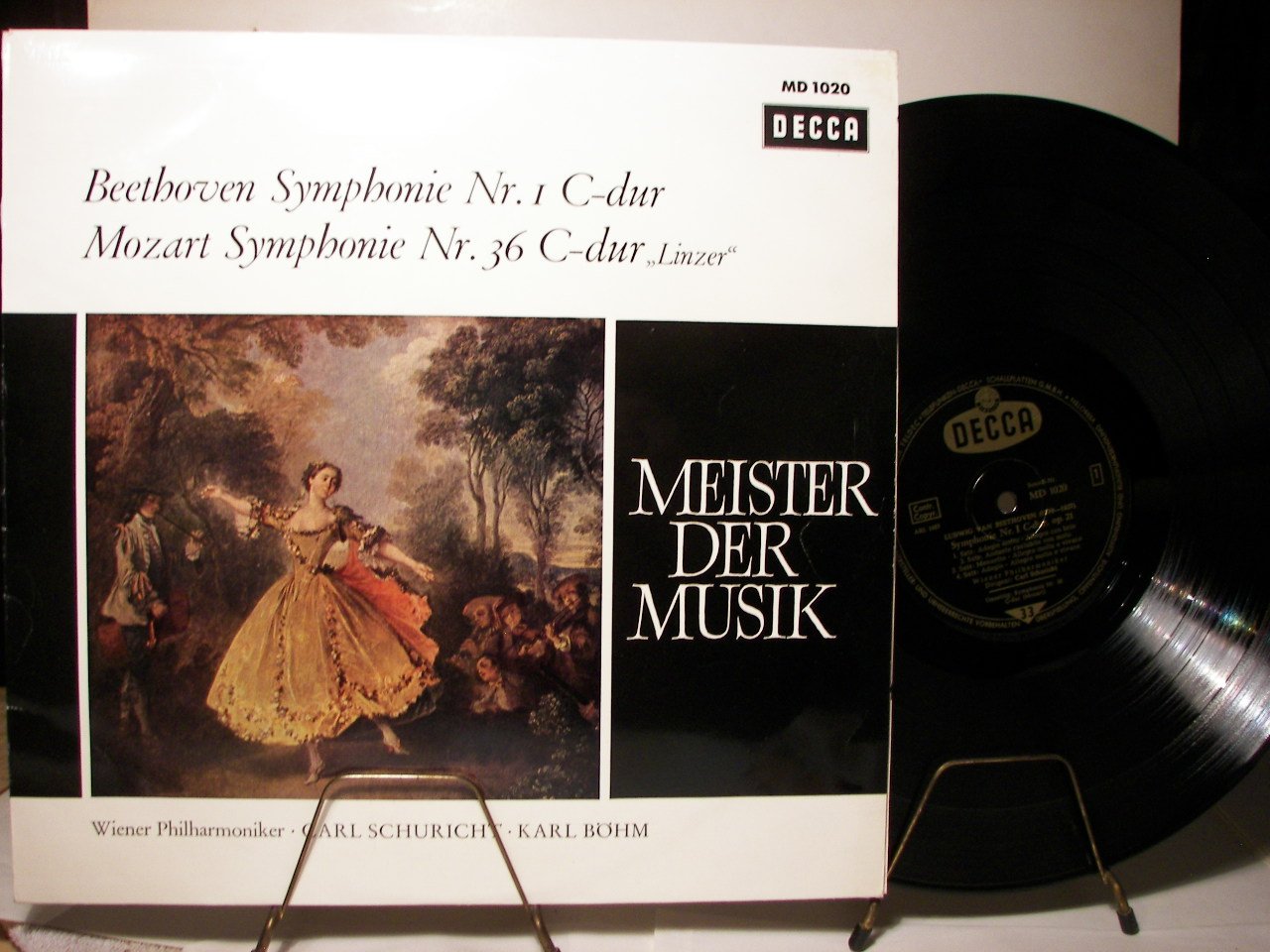 BEETHOVEN: SYMPHONIE NR.1 C-DUR / MOZART SYMPHONIE NR.36 C-DUR "LINZER" - DECCA - VINYL