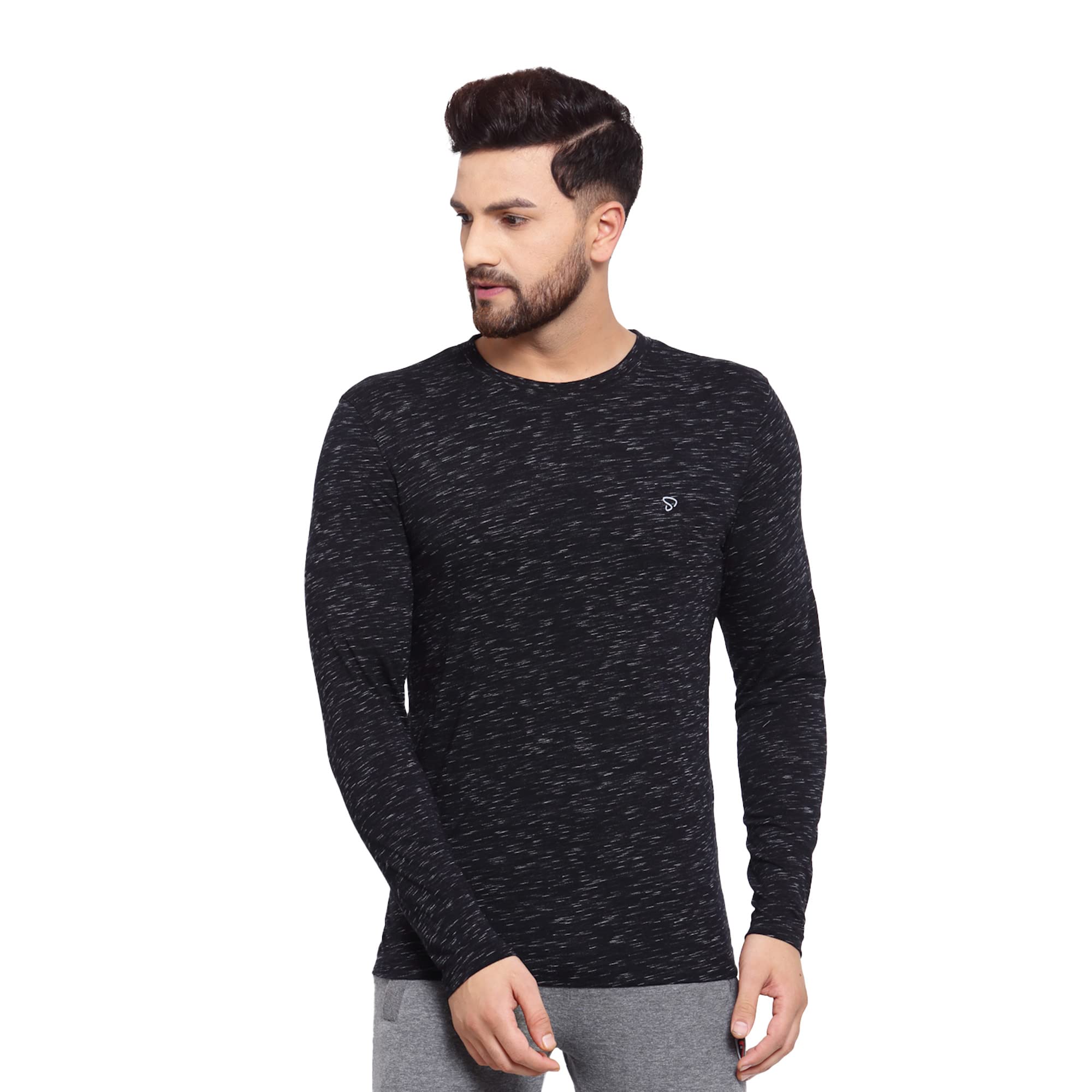 sporto Men's Full Sleeve T-Shirts - Cotton Blend | Soft & Comfortable | Round Neck | Superior Construction for Durability | Modern Slim Fit-picture-53