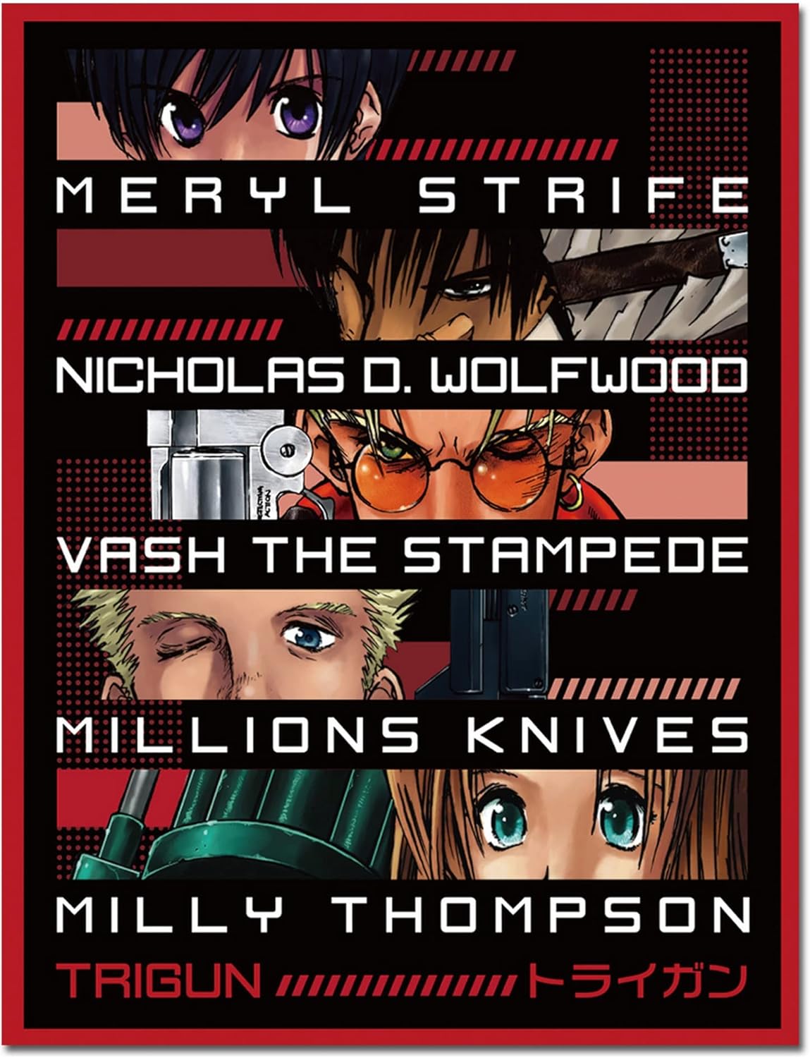 Great Eastern Entertainment Trigun - Eyes Wide Frame Sublimation Throw Blanket 46" W x 60" H