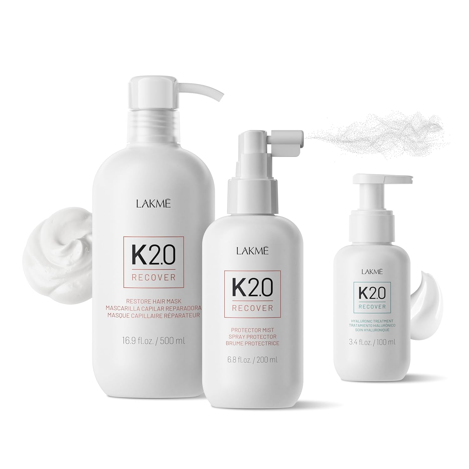 Lakmé K2.0 Hyaluronic Hair Treatment, Deep Hydration Treatment for Hair, Strengthens & Repairs, 3.5 Fl Oz - Image 2