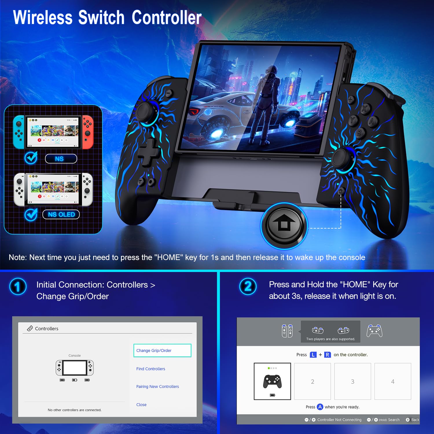 Amazon.com: NealGamefy Switch Controllers,Wireless Switch Pro