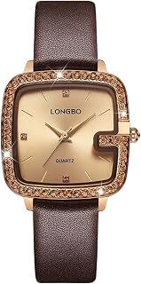 Women's Watches Ladies Quartz Watches with Leather Strap Vintage Square Watches Waterproof Wristwatch for Ladies Female