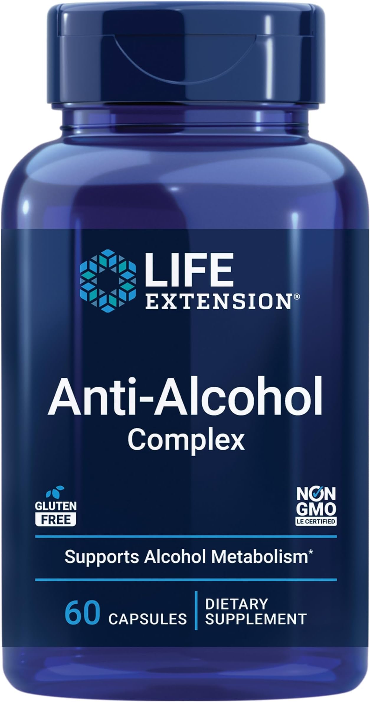 Life Extension Anti-Alcohol Complex, Capsules, 60 Count (Pack of 12) 60 Count (Pack of 12) Anti-Alcohol Complex