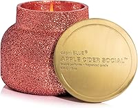 Vista 8 de Capri Blue Signature Glam - Vela en frasco, mezcla de cera de soja de larga duración, velas con purpurina para el hogar perfumadas con aromas