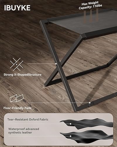 Miniatura 4 de IBUYKE Soporte de equipaje para todos los tamaños de maleta, soporte plegable para maleta, soporte de equipaje de metal, fácil de montar para