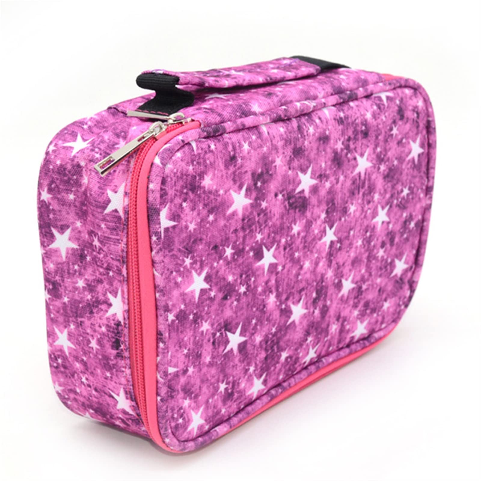 Estuche para bolígrafos Pencil Bag Estuche for lápices Starry Sky, Estuche Creativo for útiles Escolares, Estuche for lápices(Pink)