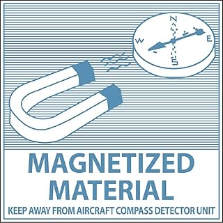 NMC DL56AP National Marker Dot Shipping Labels, Magnetized Material, 4 Inches x 4 Inches, Ps Vinyl, 25/pk (Pack of 25)