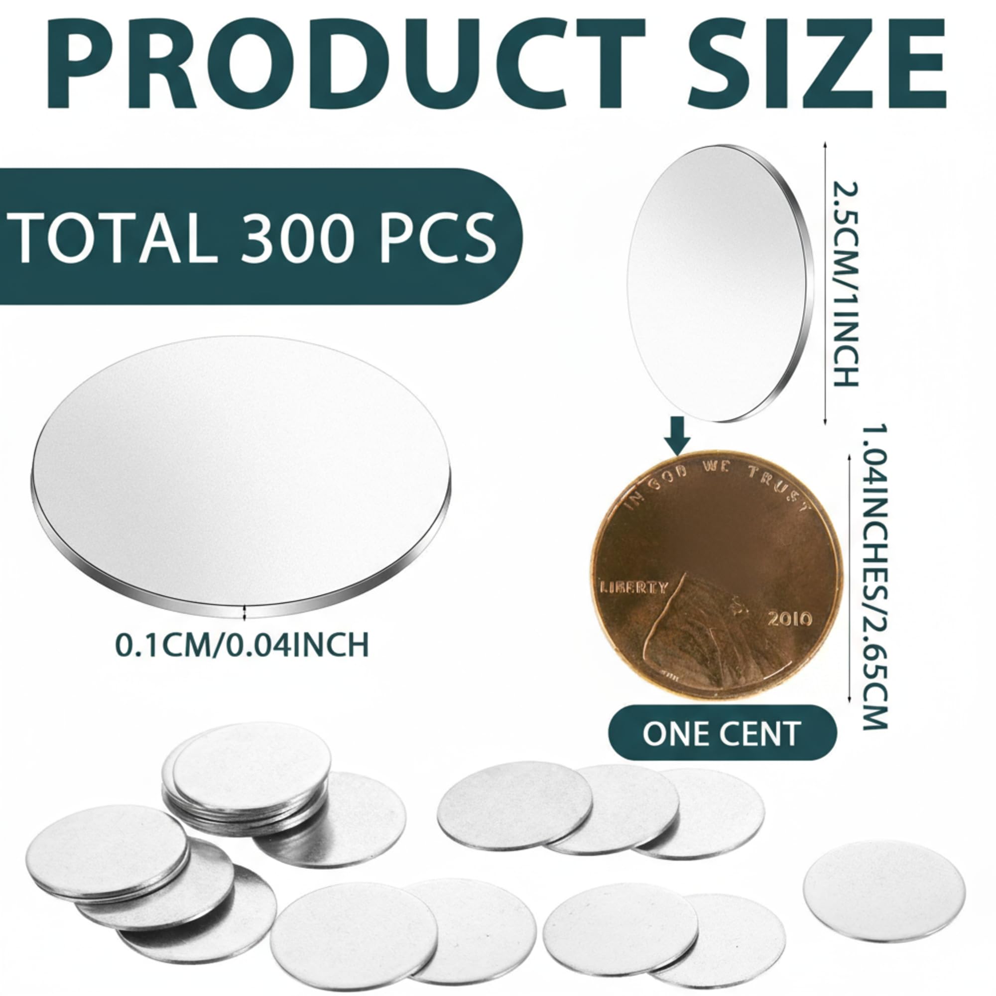 Lot De 2 Disques Acier Inoxydable 20,3 Cm Diamètre 2mm Épaisseur - Plaque Métal Bricolage