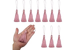 15Pcs Pink Tassel for Jewelry Making and DIY Craft