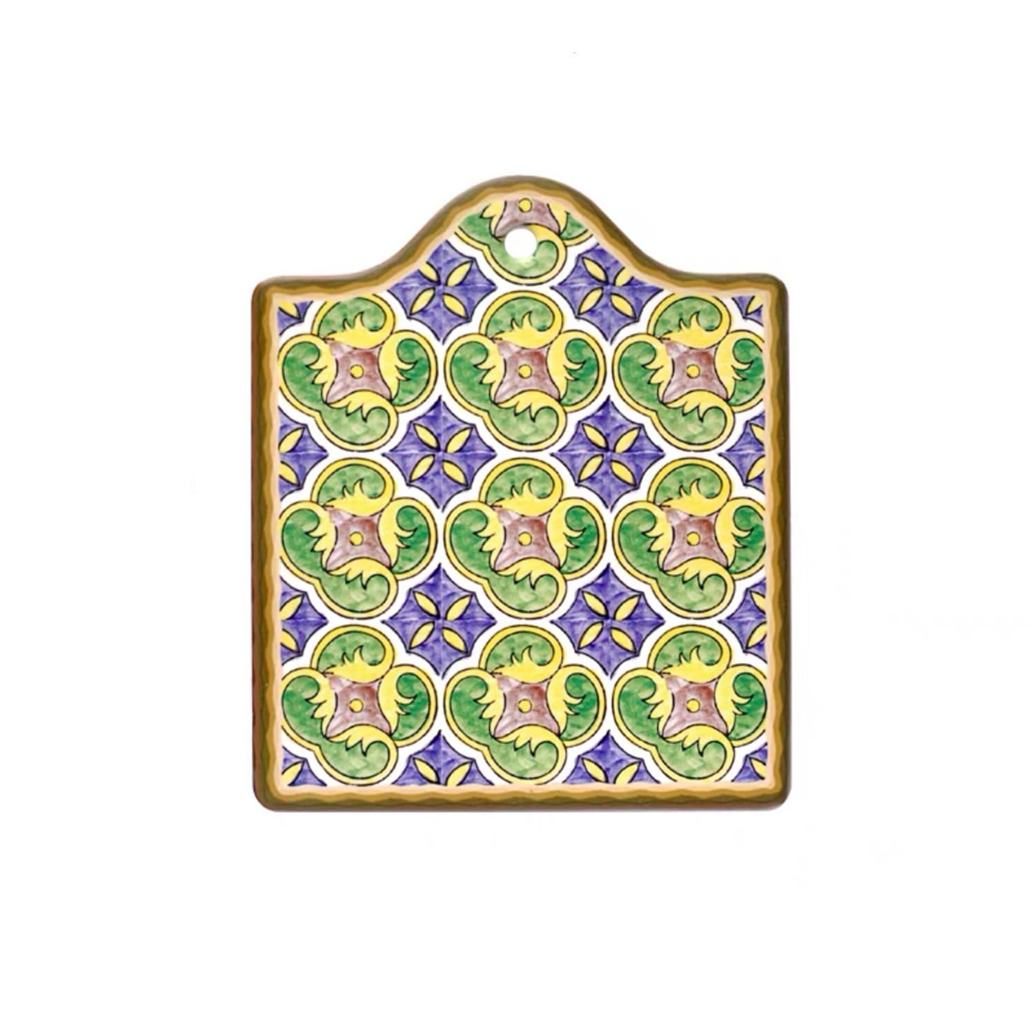 Luckte Yellow Ceramic Trivets For Hot Pots And Pans，Waterproof Pads For Hot Dishes With Flower Patterns And Scratch Proof Cork Base For Kitchen Table (Yellow)