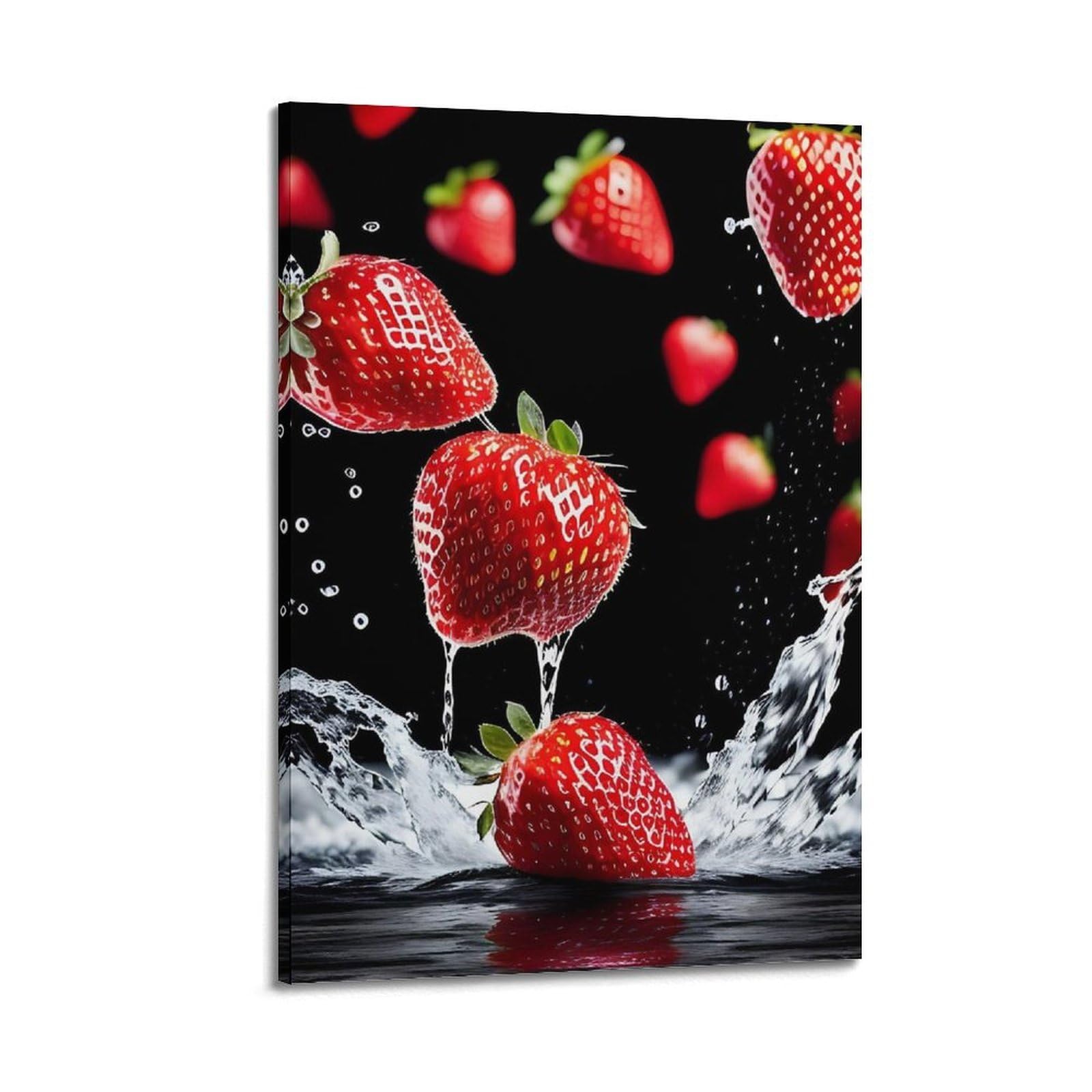 Poster fraises moderne 40x60 cm ZHOUKEG tableau mural suspendu