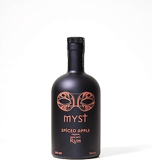 MYST Spiced Apple Rum Liqueur - 70cl Flavoured Rum gift Set - Dark Rum Spiced Liqueur - 26% ABV Liqueur - Great For Cocktails or With Mixers
