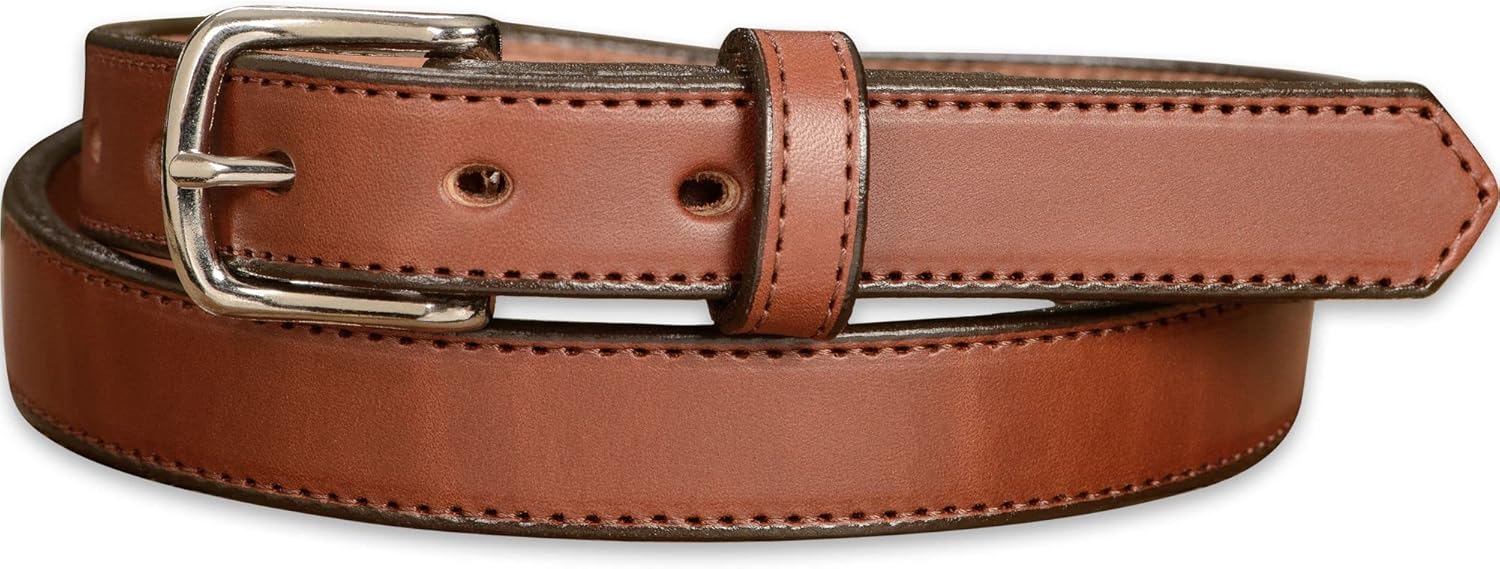 Bullhide Belts Mens Leather Belt for Work, Casual, Dress 1" Wide