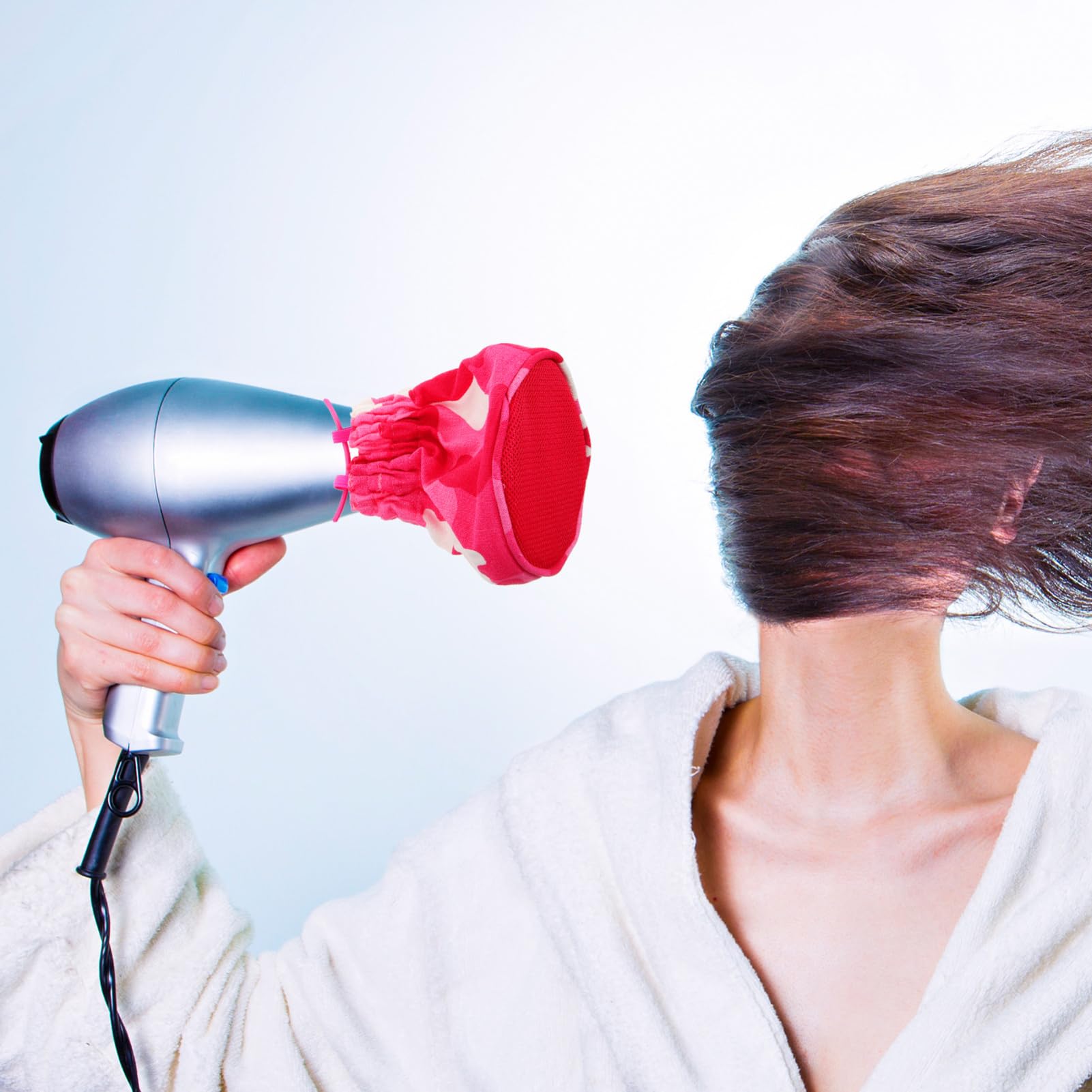 FRCOLOR 5st Diffusorbeutel Für Haartrockner Haartrockner-diffusorbeutel Tasche Shampoo Föhn- -diffusorschutz Wieder Auffüllbar Lufttrockner Ende Fön Baumwolltuch