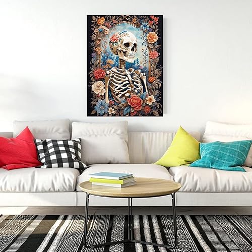 Miniatura 44 de Meothan Kits de pintura de diamantes 5D para adultos, kits de pintura de diamantes de castillo para principiantes, arte de gema de taladro completo