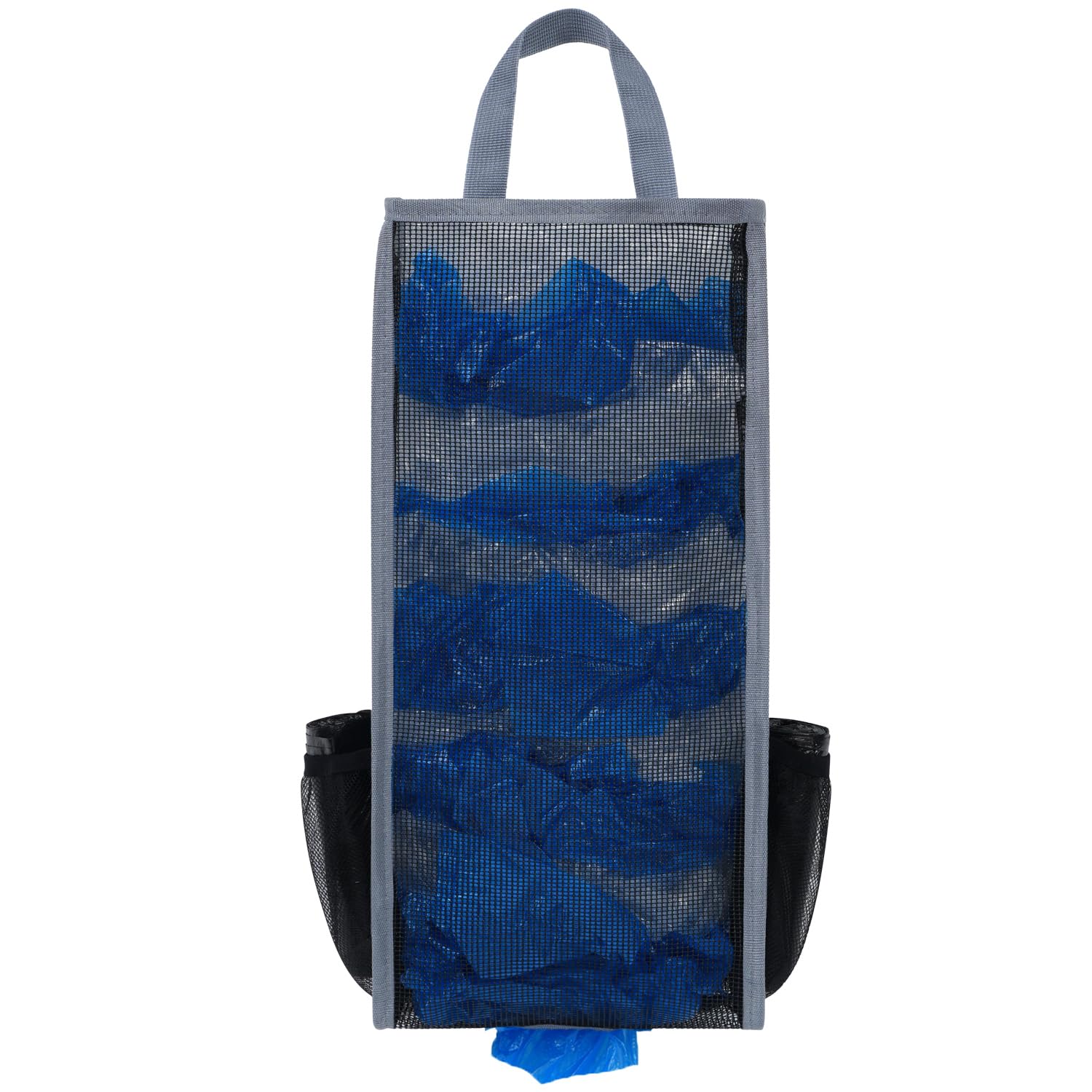 LeCorner Plastic Bag Holder, Large Capacity Grocery Bag Holder, Breathable Mesh Plastic Bag Holders for Grocery Bags Storage, Lightweight Trash Bag