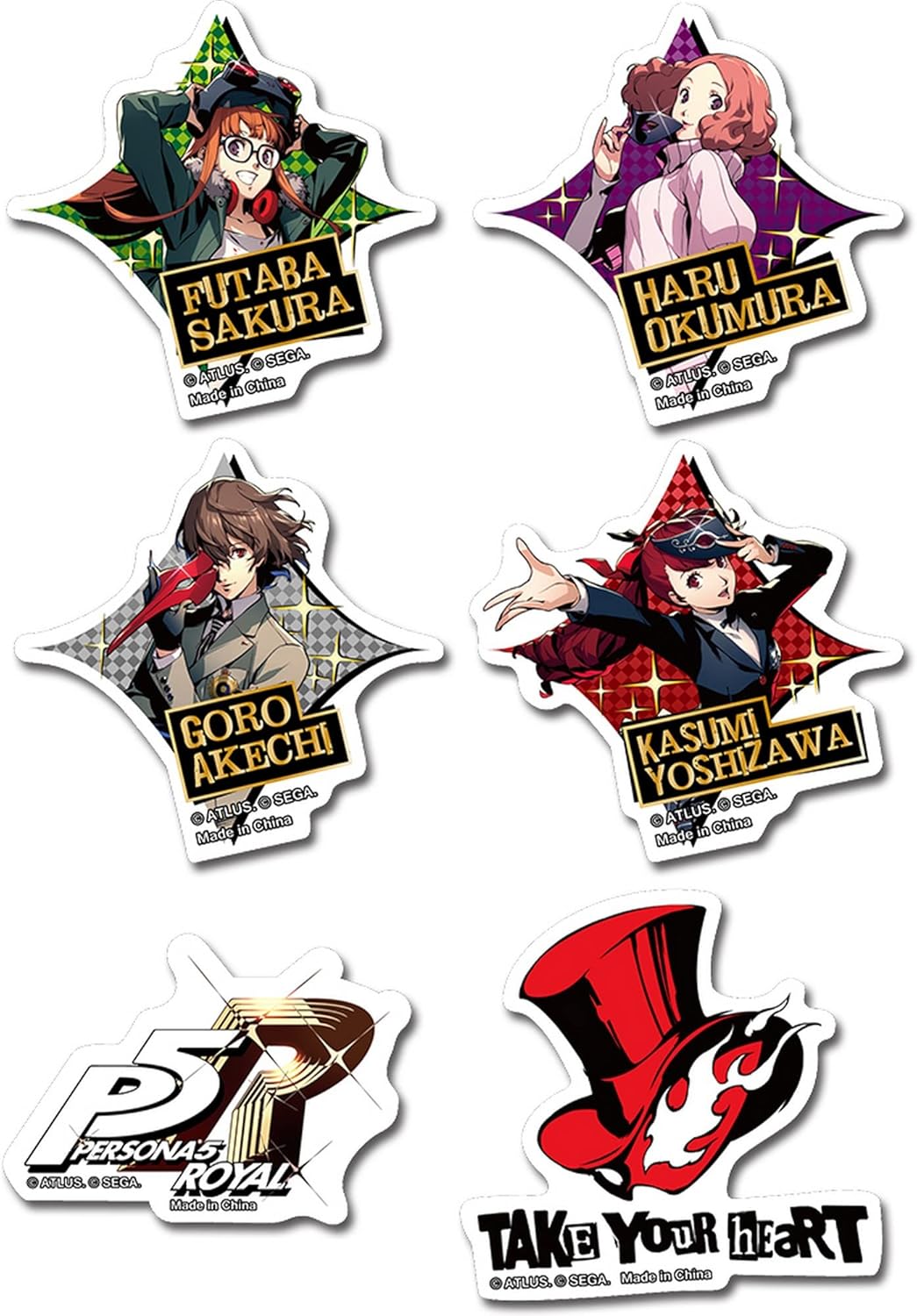 Persona 5 Royal - Group #2 Die-Cut Sticker Set