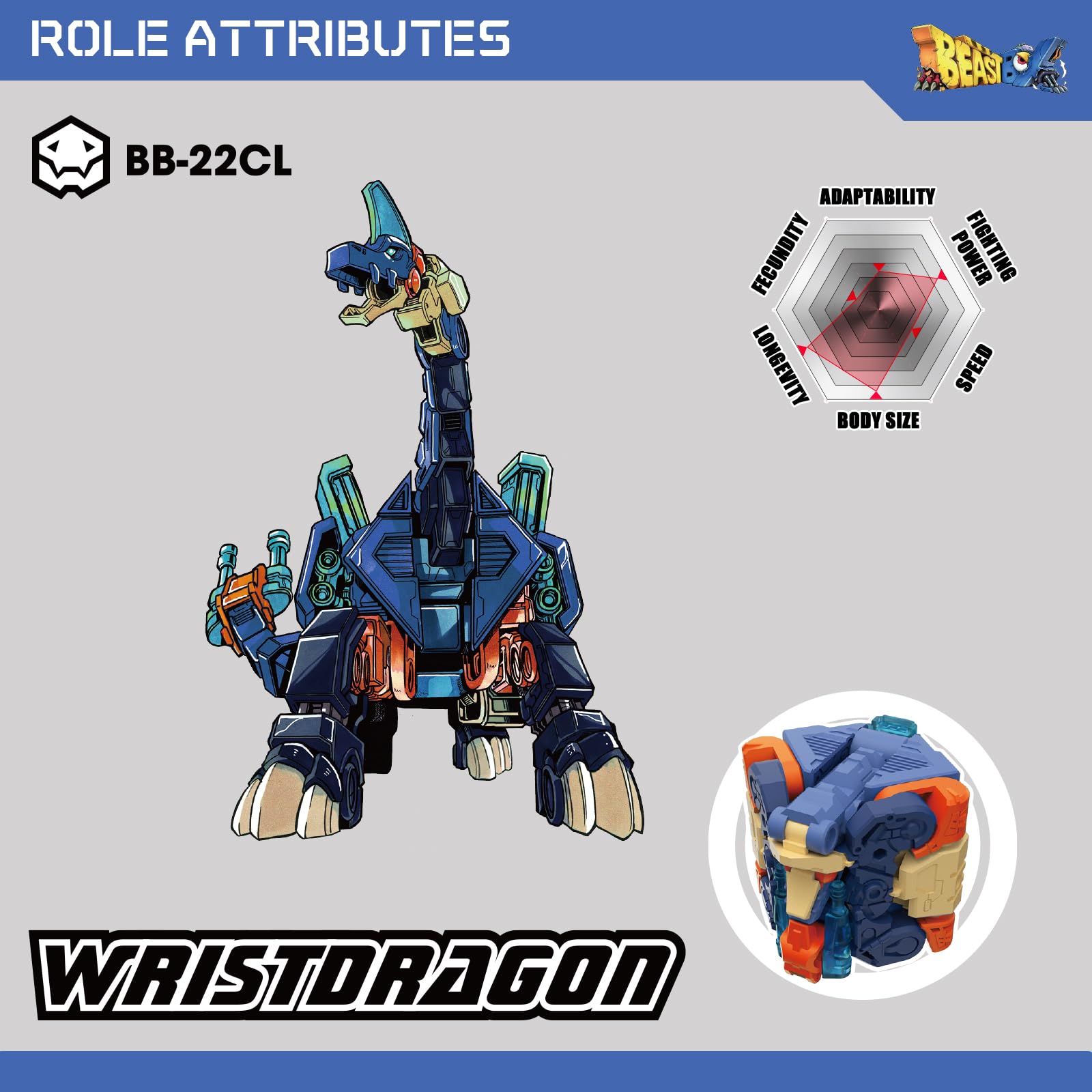 52TOYS Beastbox Series BB-22CL WRISTDRAGON Transforming Figures