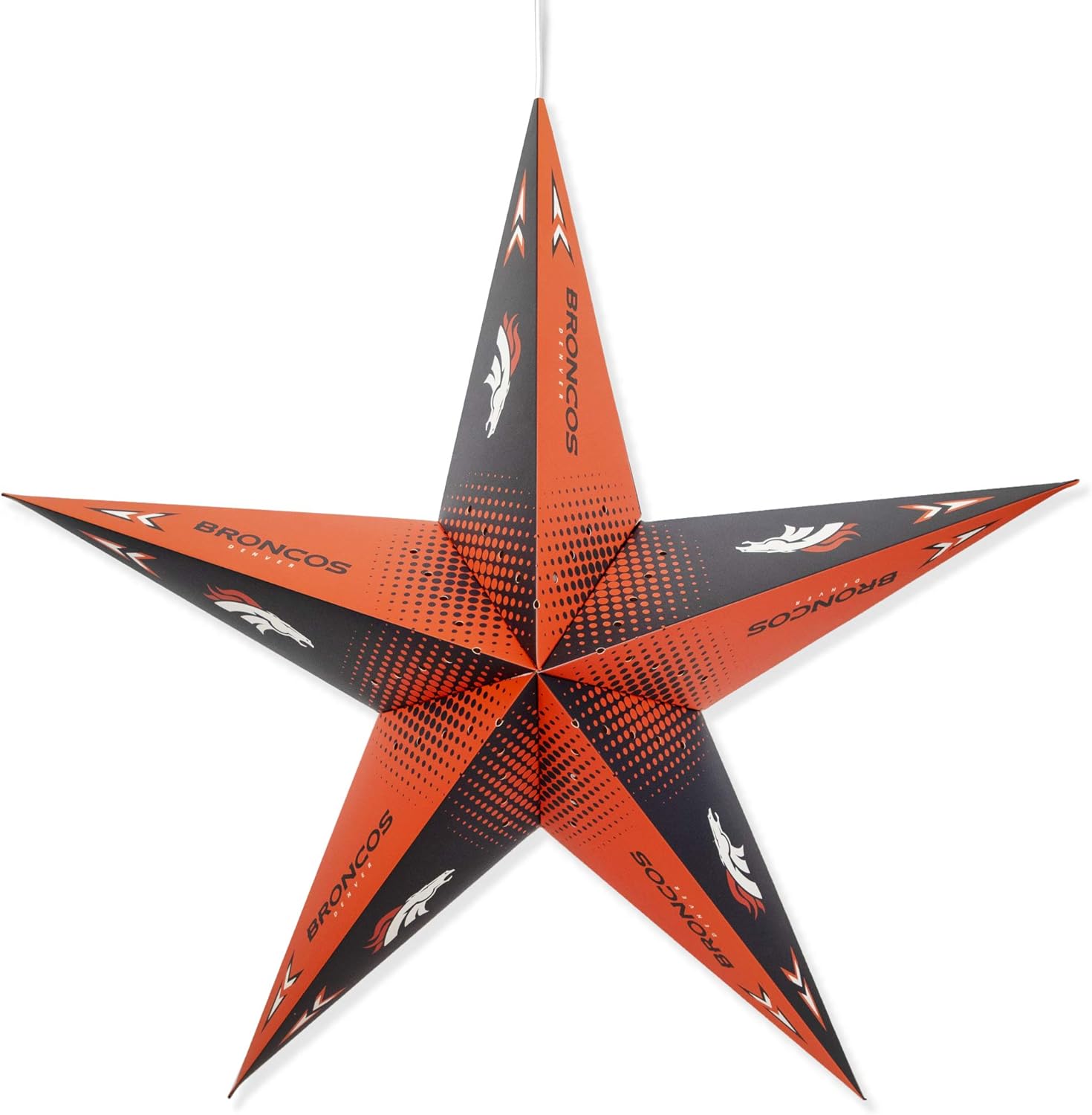 Littlearth Unisex-Adult NFL Denver Broncos Star Lantern, Team Color, One Size