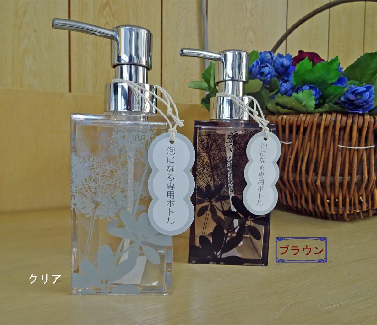 Amazon センコー サリナ ムースボトル 泡 ディスペンサー ブラウン 約6 5 6 5 高17 6ｃｍ 容量約260ml ソープ シャンプー用ディスペンサー ホーム キッチン オンライン通販