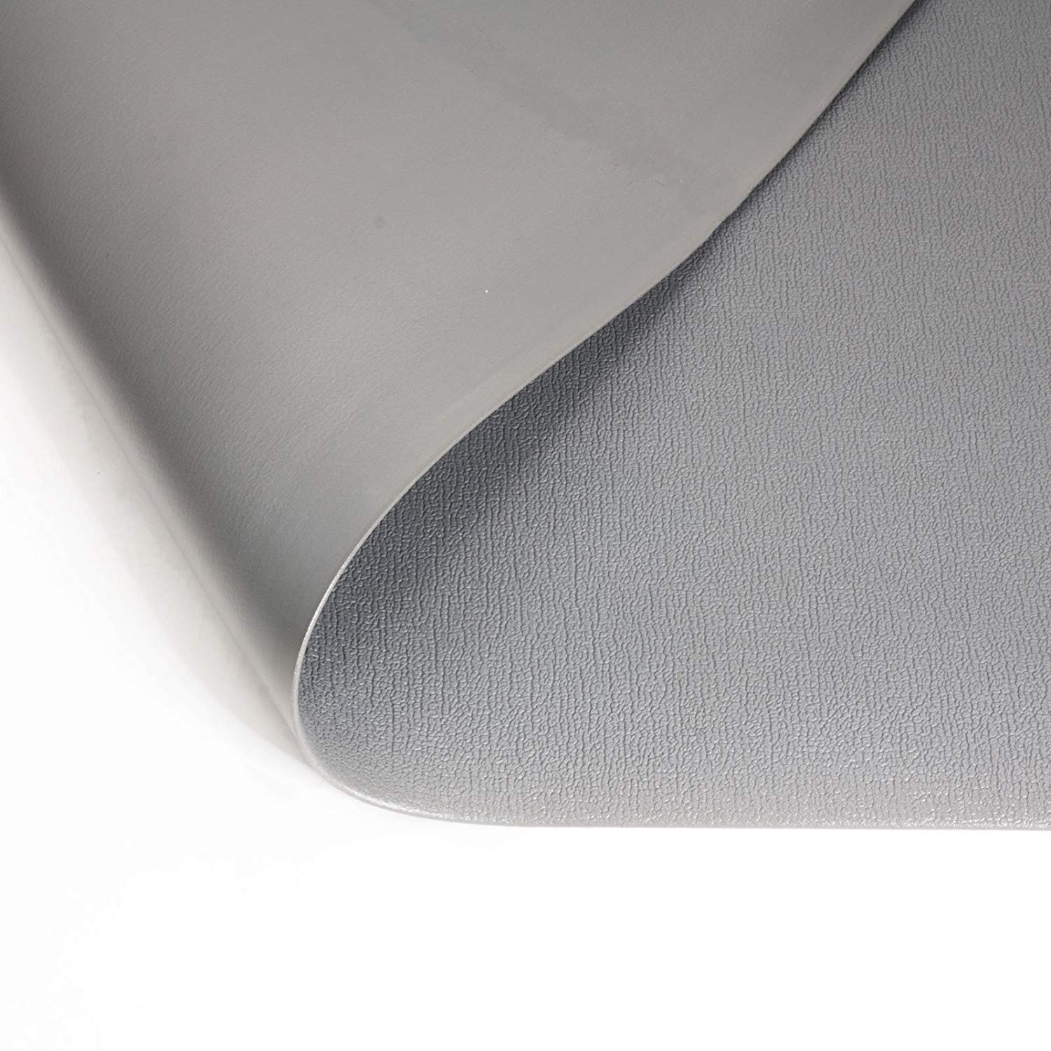 Tappeto Gomma Antiscivolo al Metro -Tappeto Antifatica Ergonomico, Antistatico, Isolante per Postazione Lavoro Industriale, Officina | Superficie Granulata, 3 Colori - 60x1250 cm - grigio