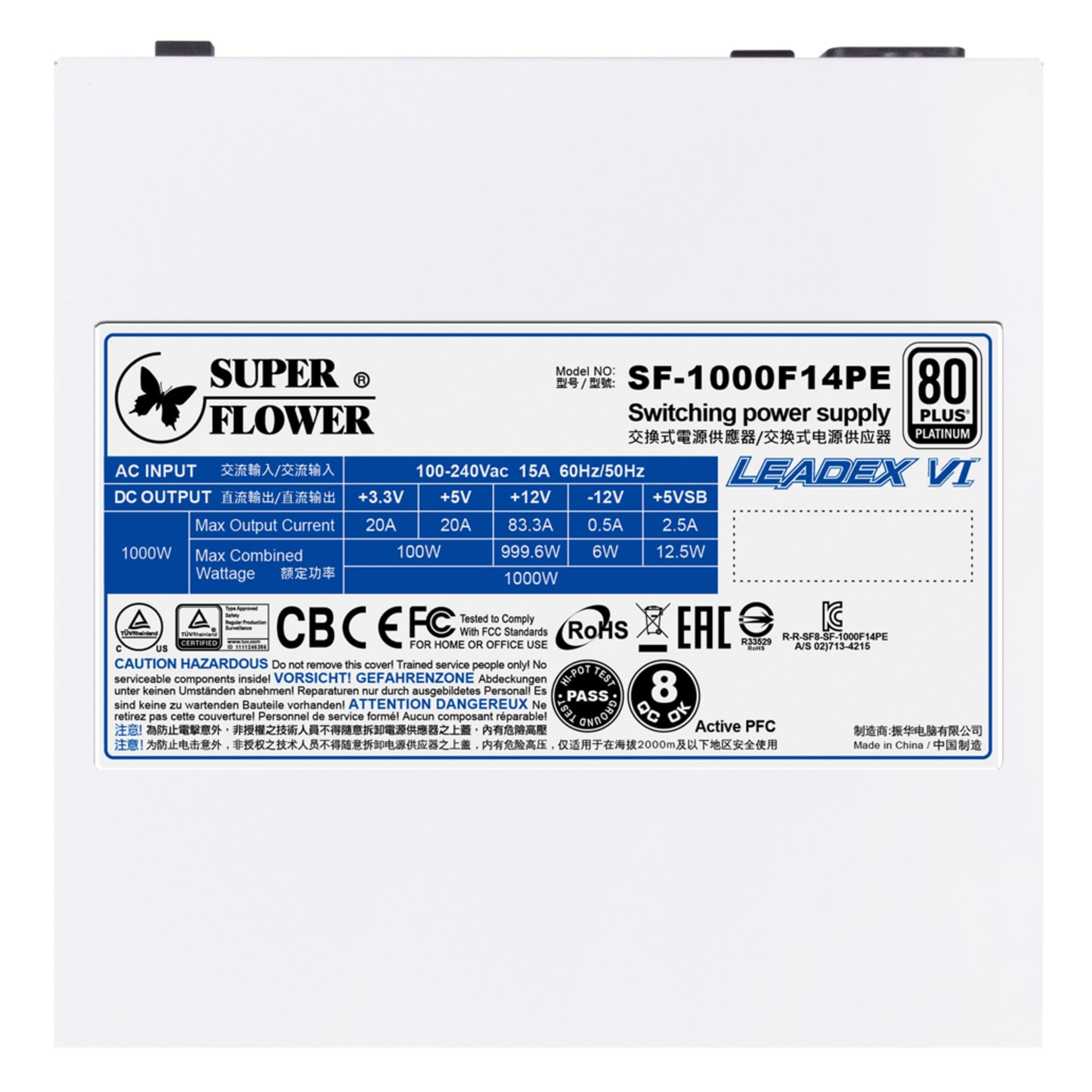Amazon | SUPERFLOWER PC電源 LEADEX VI PLATINUM PRO 1000W